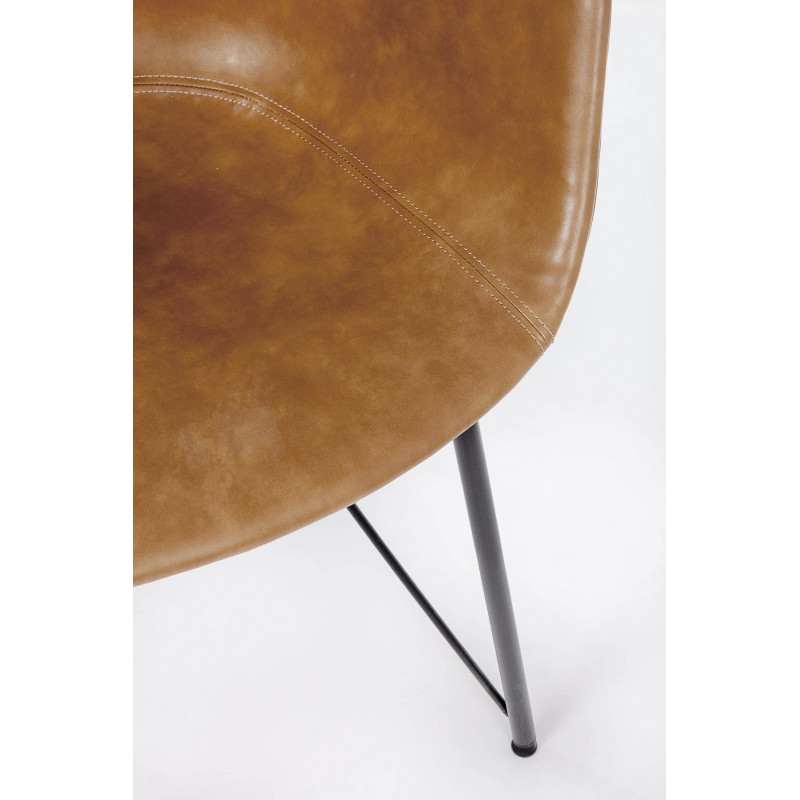 FAUTEUIL ROND EN SIMILICUIR WARHOL CONTEMPORAIN