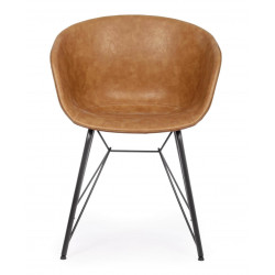 FAUTEUIL ROND EN SIMILICUIR WARHOL CONTEMPORAIN