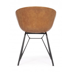 FAUTEUIL ROND EN SIMILICUIR WARHOL CONTEMPORAIN