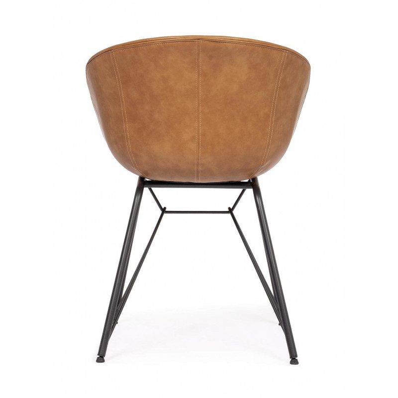 FAUTEUIL ROND EN SIMILICUIR WARHOL CONTEMPORAIN