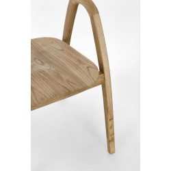 FAUTEUIL EN BOIS EMPILABLE CONTEMPORAINE ADALYN