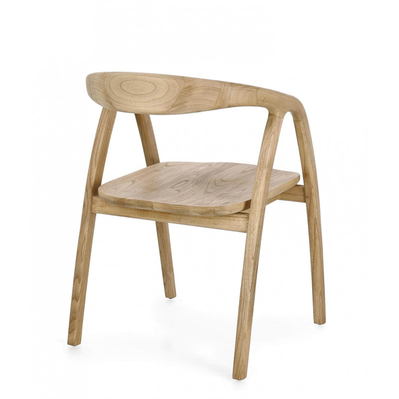 FAUTEUIL EN BOIS EMPILABLE CONTEMPORAINE ADALYN