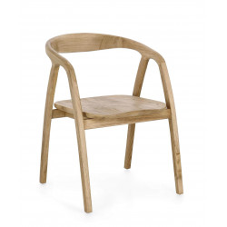 FAUTEUIL EN BOIS EMPILABLE CONTEMPORAINE ADALYN