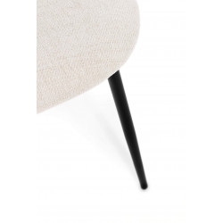 CHAISE COTEMPORAINE RONDE EN TISSU TANYA