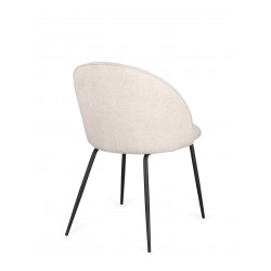 CHAISE COTEMPORAINE RONDE EN TISSU TANYA