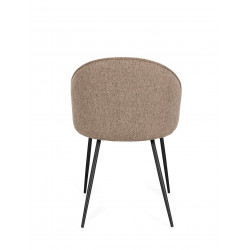 CHAISE COTEMPORAINE RONDE EN TISSU TANYA