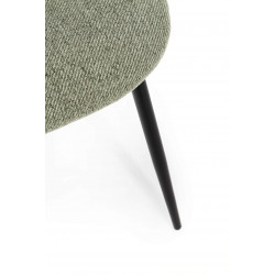 CHAISE COTEMPORAINE RONDE EN TISSU TANYA