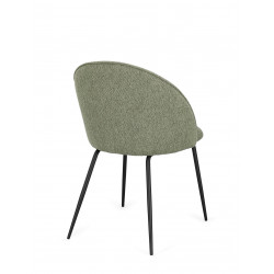 CHAISE COTEMPORAINE RONDE EN TISSU TANYA