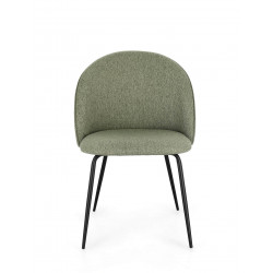 CHAISE COTEMPORAINE RONDE EN TISSU TANYA