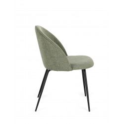CHAISE COTEMPORAINE RONDE EN TISSU TANYA
