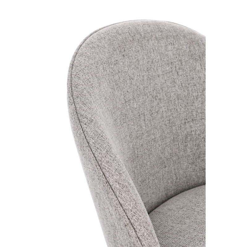 CHAISE COTEMPORAINE RONDE EN TISSU TANYA