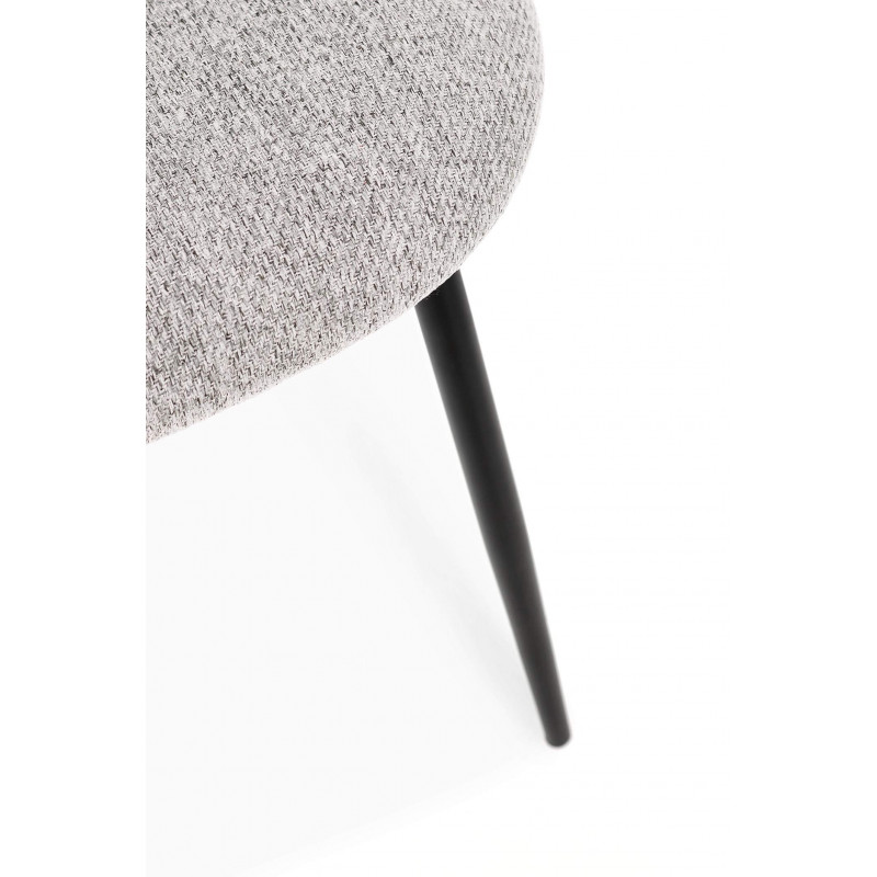 CHAISE COTEMPORAINE RONDE EN TISSU TANYA