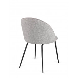 CHAISE COTEMPORAINE RONDE EN TISSU TANYA