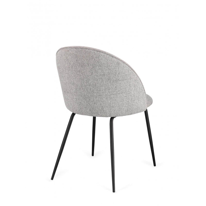 CHAISE COTEMPORAINE RONDE EN TISSU TANYA