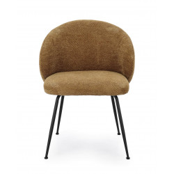 CHAISE RONDE EN TISSU COZY DE SALLE À MANGER GEISEN