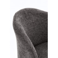 CHAISE RONDE EN TISSU COZY DE SALLE À MANGER GEISEN