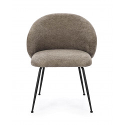 CHAISE RONDE EN TISSU COZY DE SALLE À MANGER GEISEN