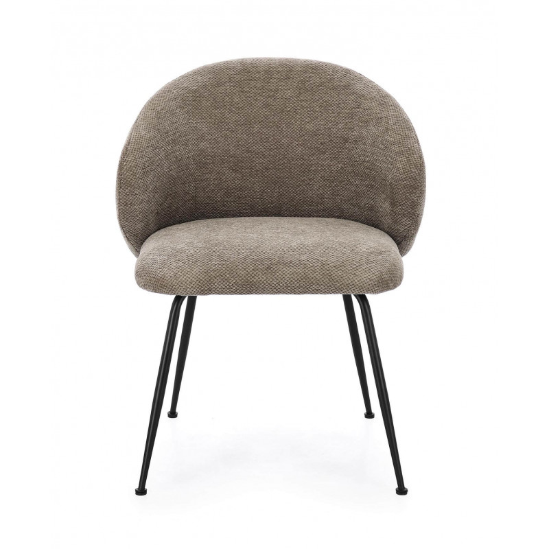 CHAISE RONDE EN TISSU COZY DE SALLE À MANGER GEISEN