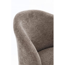 CHAISE RONDE EN TISSU COZY DE SALLE À MANGER GEISEN
