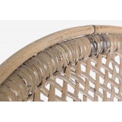 FAUTEUIL DE DÉTENTE EN ROTIN EDELINA AVEC SON COUSSIN