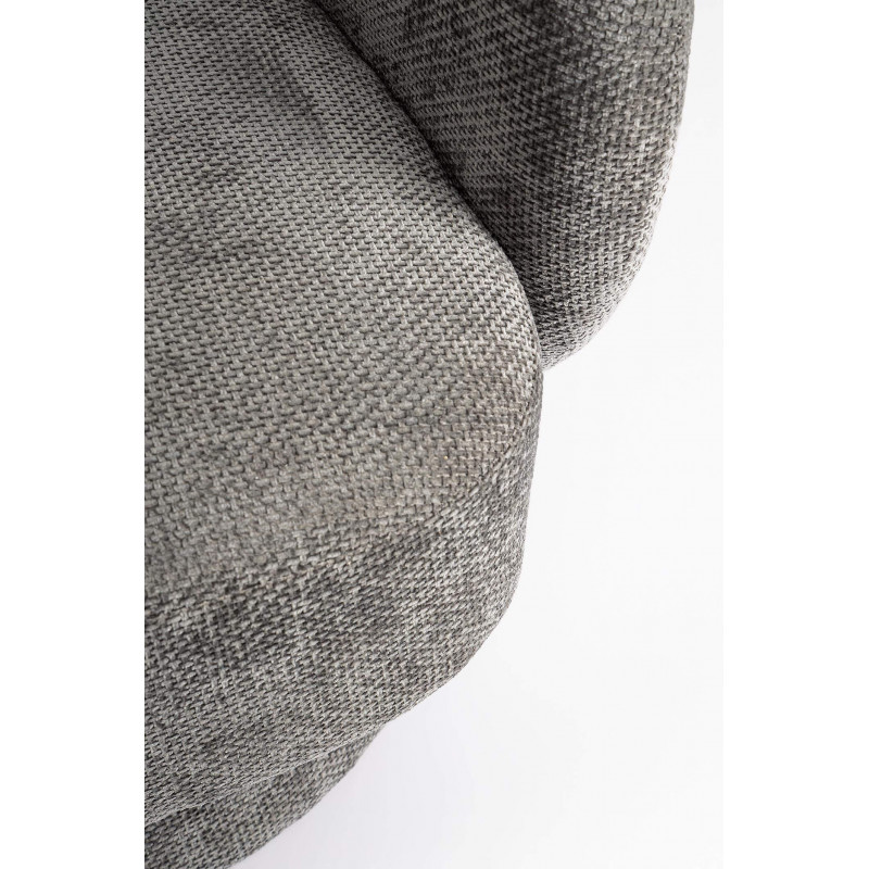 FAUTEUIL EN VELOURS PIVOTANT JULIENNE gris
