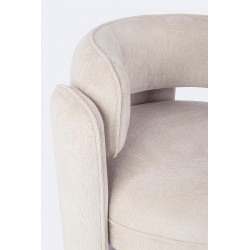 FAUTEUIL ROND CONTEMPORAIN EN TISSU AISHA