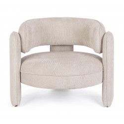 FAUTEUIL ROND CONTEMPORAIN EN TISSU AISHA