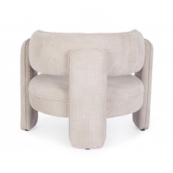 FAUTEUIL ROND CONTEMPORAIN EN TISSU AISHA