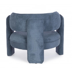 FAUTEUIL ROND CONTEMPORAIN EN TISSU AISHA