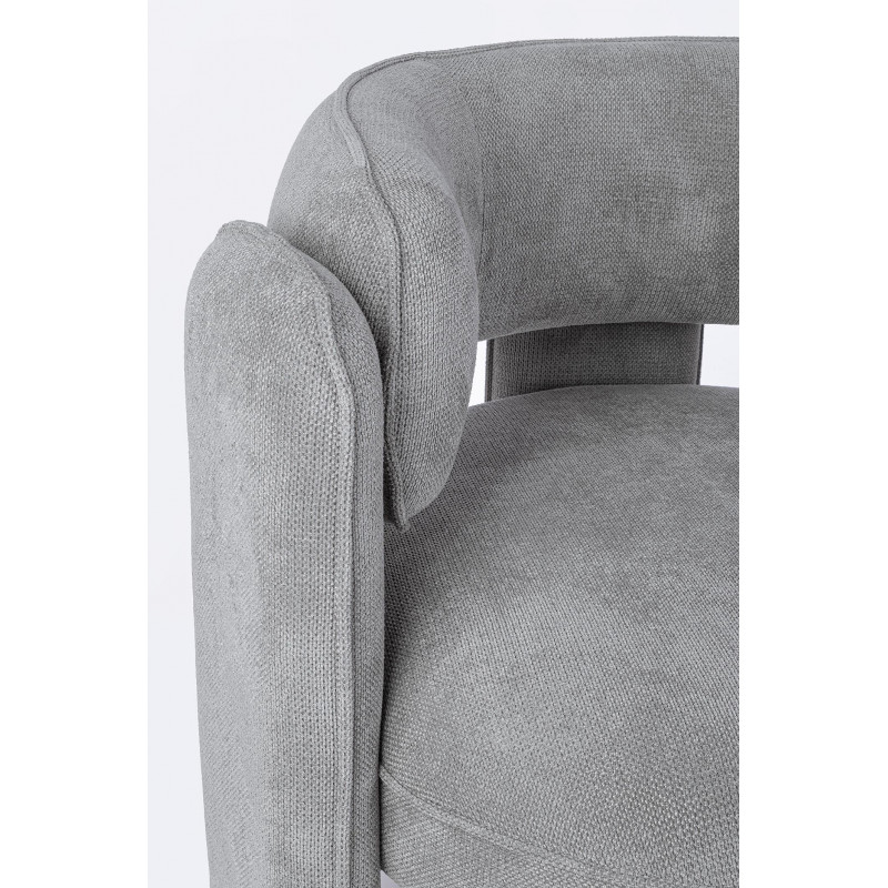 FAUTEUIL ROND CONTEMPORAIN EN TISSU AISHA
