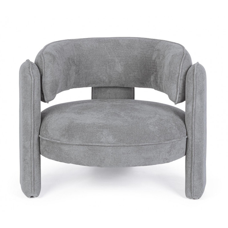 FAUTEUIL ROND CONTEMPORAIN EN TISSU AISHA