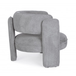 FAUTEUIL ROND CONTEMPORAIN EN TISSU AISHA
