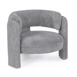 FAUTEUIL ROND CONTEMPORAIN EN TISSU AISHA