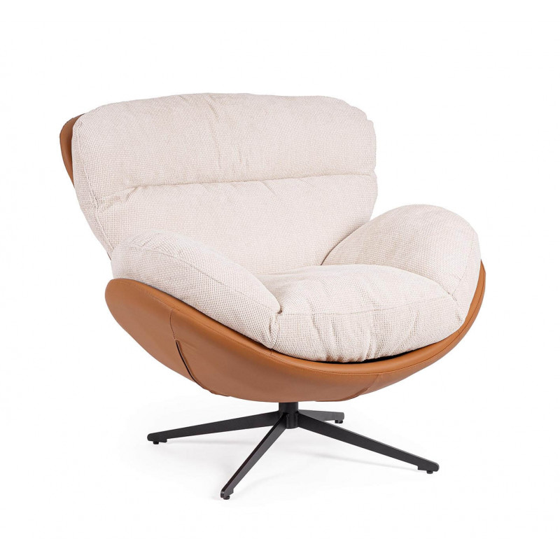 FAUTEUIL DE DÉTENTE COZY PIVOTANT ADINDA