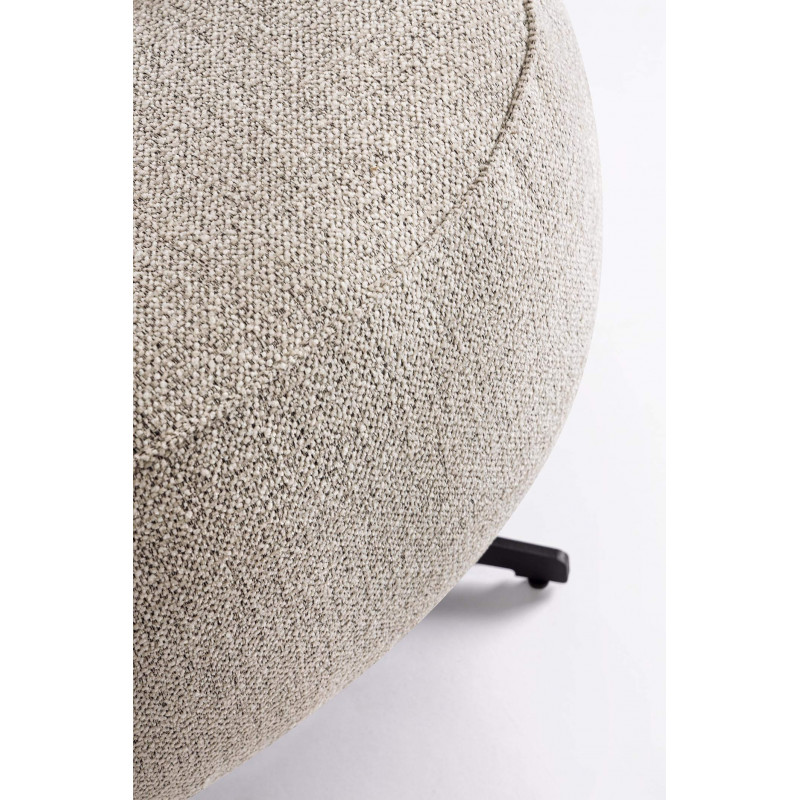 PETIT FAUTEUIL POUF EN TISSU PIVOTANT GONNIE