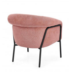 FAUTEUIL EN TISSU CONTEMPORAIN ENVELOPPANT CAMILA