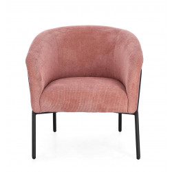 FAUTEUIL EN TISSU CONTEMPORAIN ENVELOPPANT CAMILA