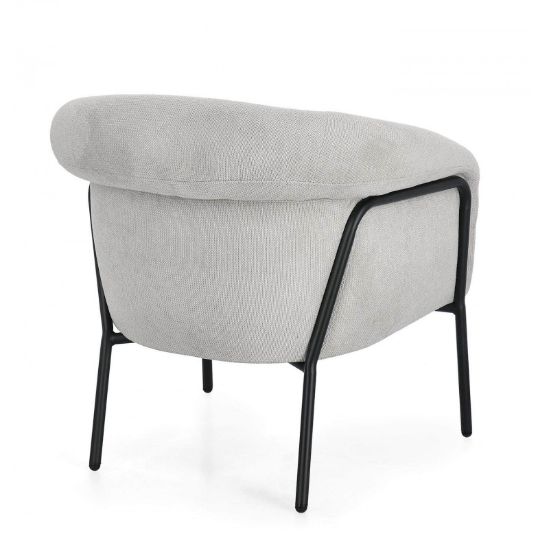 FAUTEUIL EN TISSU CONTEMPORAIN ENVELOPPANT CAMILA