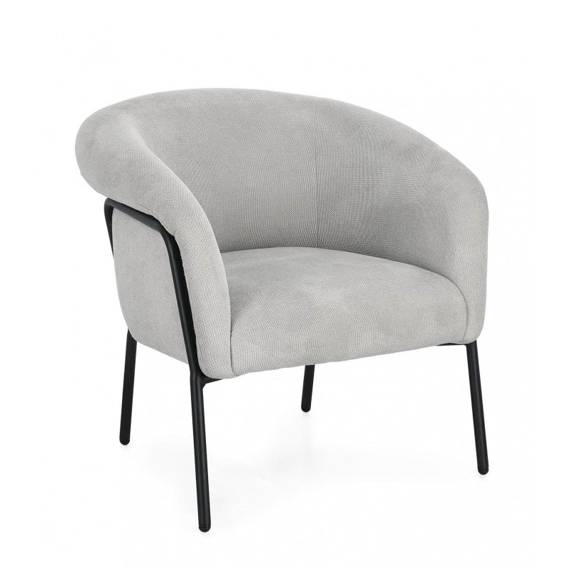FAUTEUIL EN TISSU CONTEMPORAIN ENVELOPPANT CAMILA