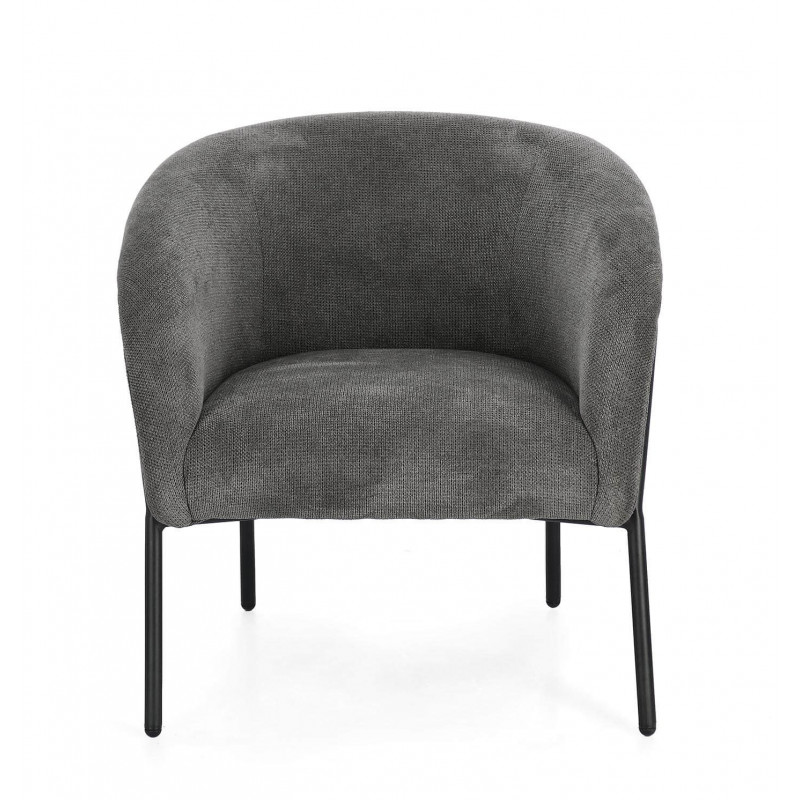 FAUTEUIL EN TISSU CONTEMPORAIN ENVELOPPANT CAMILA