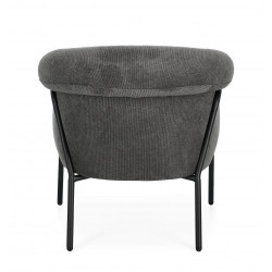 FAUTEUIL EN TISSU CONTEMPORAIN ENVELOPPANT CAMILA