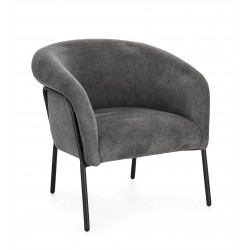 FAUTEUIL EN TISSU CONTEMPORAIN ENVELOPPANT CAMILA