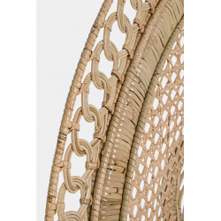 FAUTEUIL EN ROTIN STYLE EMMANUELLE PEACOCK