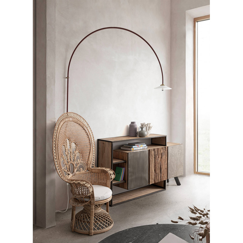 FAUTEUIL EN ROTIN STYLE EMMANUELLE PEACOCK