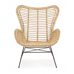 FAUTEUIL LOUNGE EN ROTIN CONTEMPORAIN CASILDA
