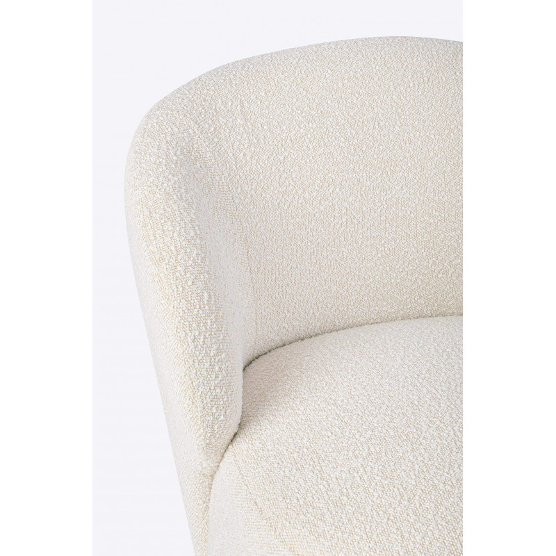 FAUTEUIL ROND EN TISSU BOUCLETTE BABILA