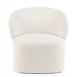 FAUTEUIL ROND EN TISSU BOUCLETTE BABILA