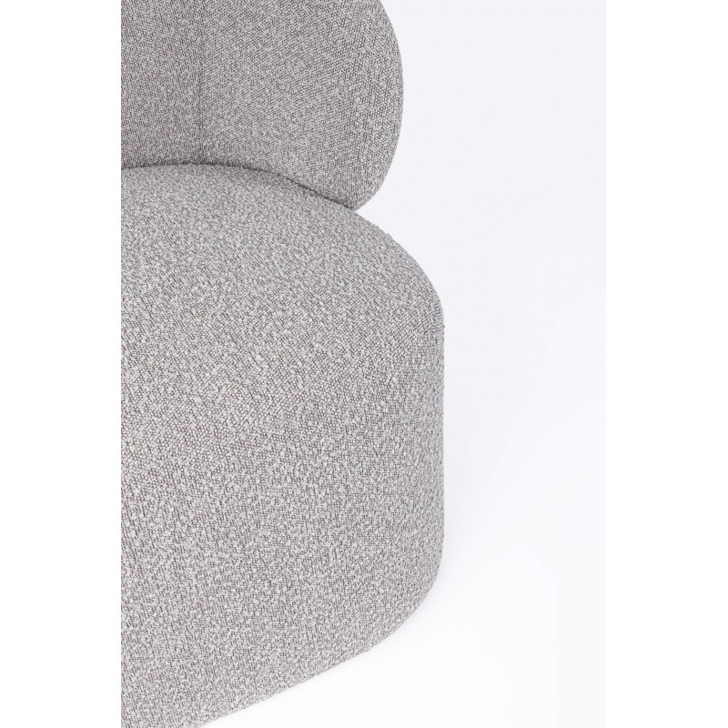 FAUTEUIL ROND EN TISSU BOUCLETTE BABILA