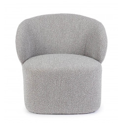 FAUTEUIL ROND EN TISSU BOUCLETTE BABILA