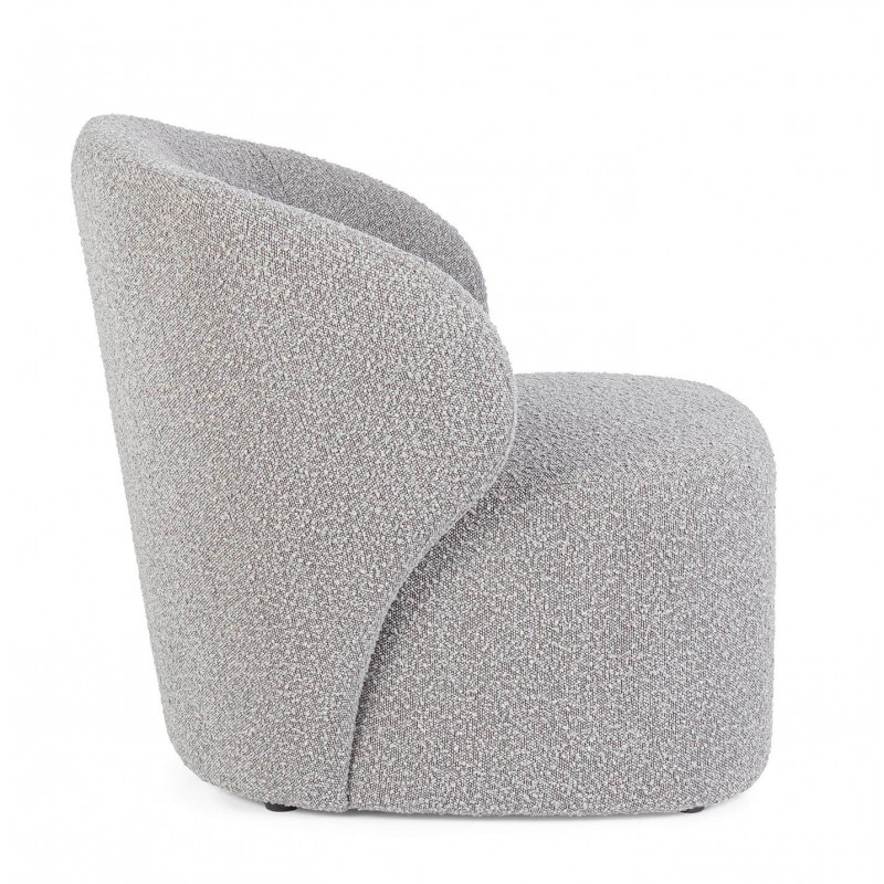 FAUTEUIL ROND EN TISSU BOUCLETTE BABILA